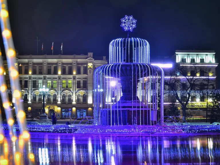 Светодиодный фонтан Сквер имени Дзержинского
