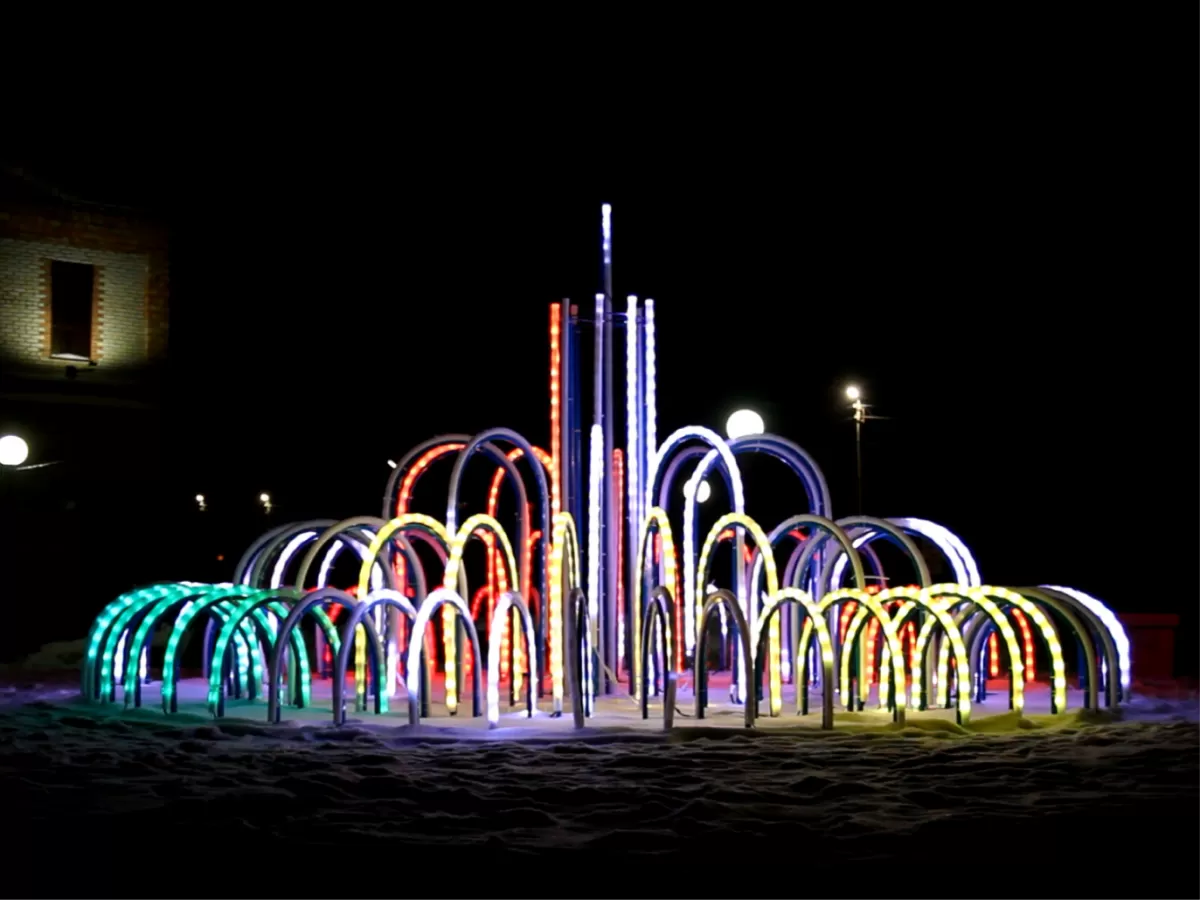 Светодиодный фонтан «Астра» 