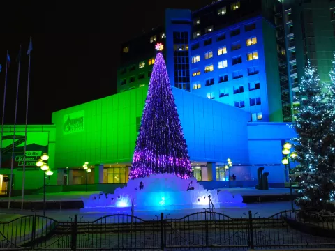 Новогодняя елка в Сургуте