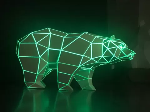 Полигональный медведь