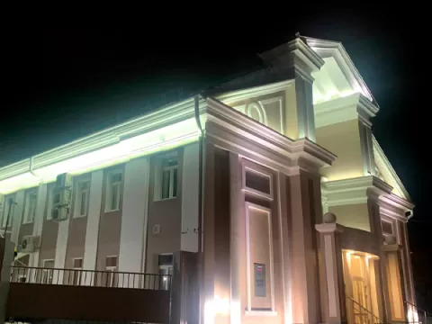Архитектурная подсветка мегаполиса