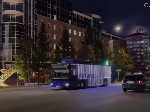 Медиаэкран на автобусах